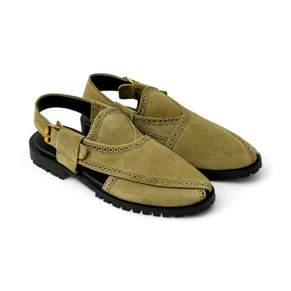 OldKent Olive Suede Leather Kherri