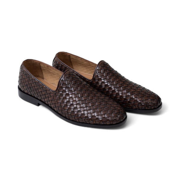 OldKent Woven Round Leather Shoe