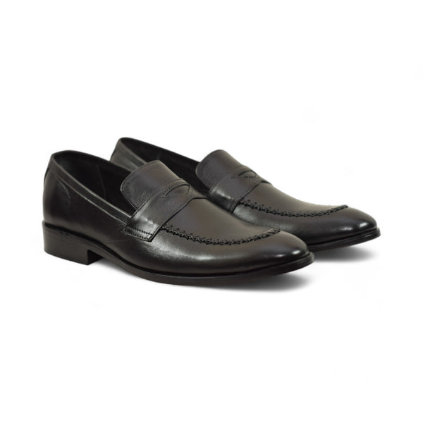 OldKent Sleek Black Leather Shoe