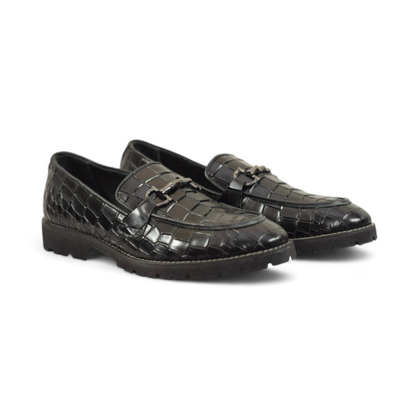 OldKent Crocodile Texture Leather Shoe