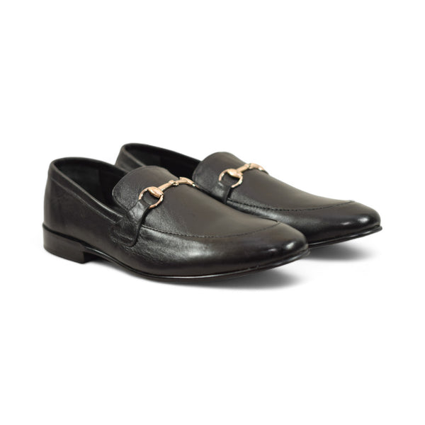 OldKent Gold Buckle Leather Shoe