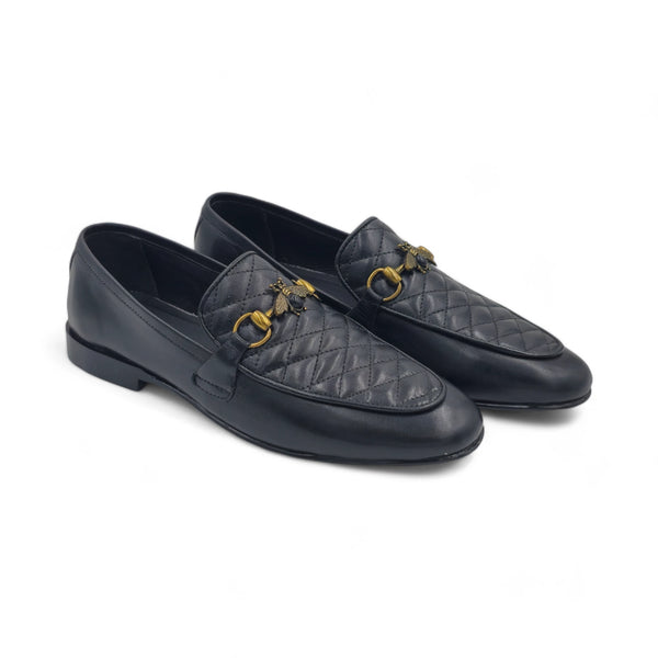 OldKent Golden Bee Black Leather Shoe