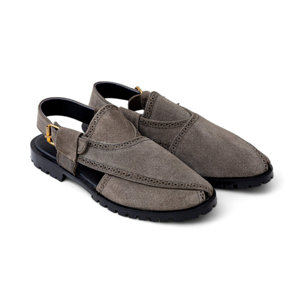 OldKent Grey Suede Leather Kherri