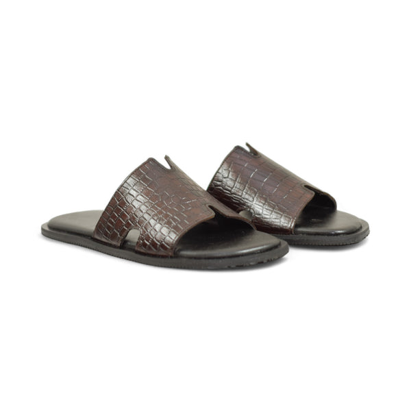 OldKent Classic Croc Leather Slipper