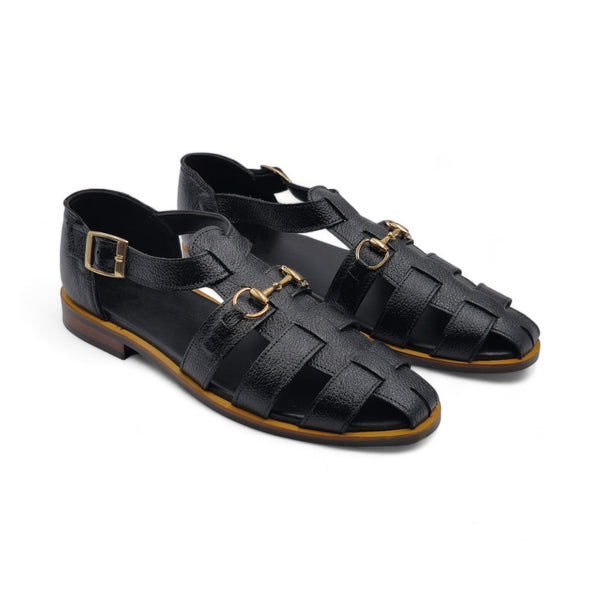 OldKent Full Stripes Leather Sandal